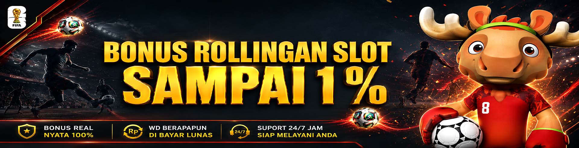 BONUS ROLLINGAN SLOT 1%